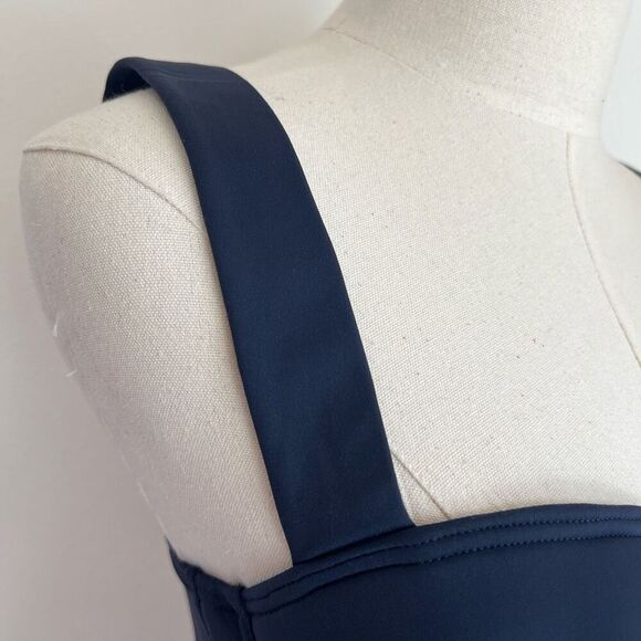 Michael Michael Kors Babydoll Tankini Top Navy Medium | Underwire Swimsuit Suppo - Picture 4 of 13